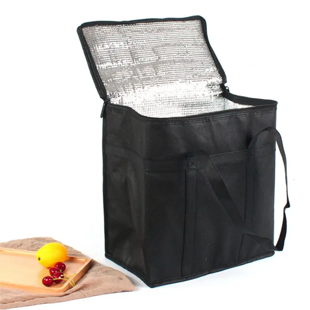 Easy to Grocery Bag Spacious Waterproof Insulated Bag for Picnic Food Delivery Collapsible Heavy Duty Portable Portable Thermal