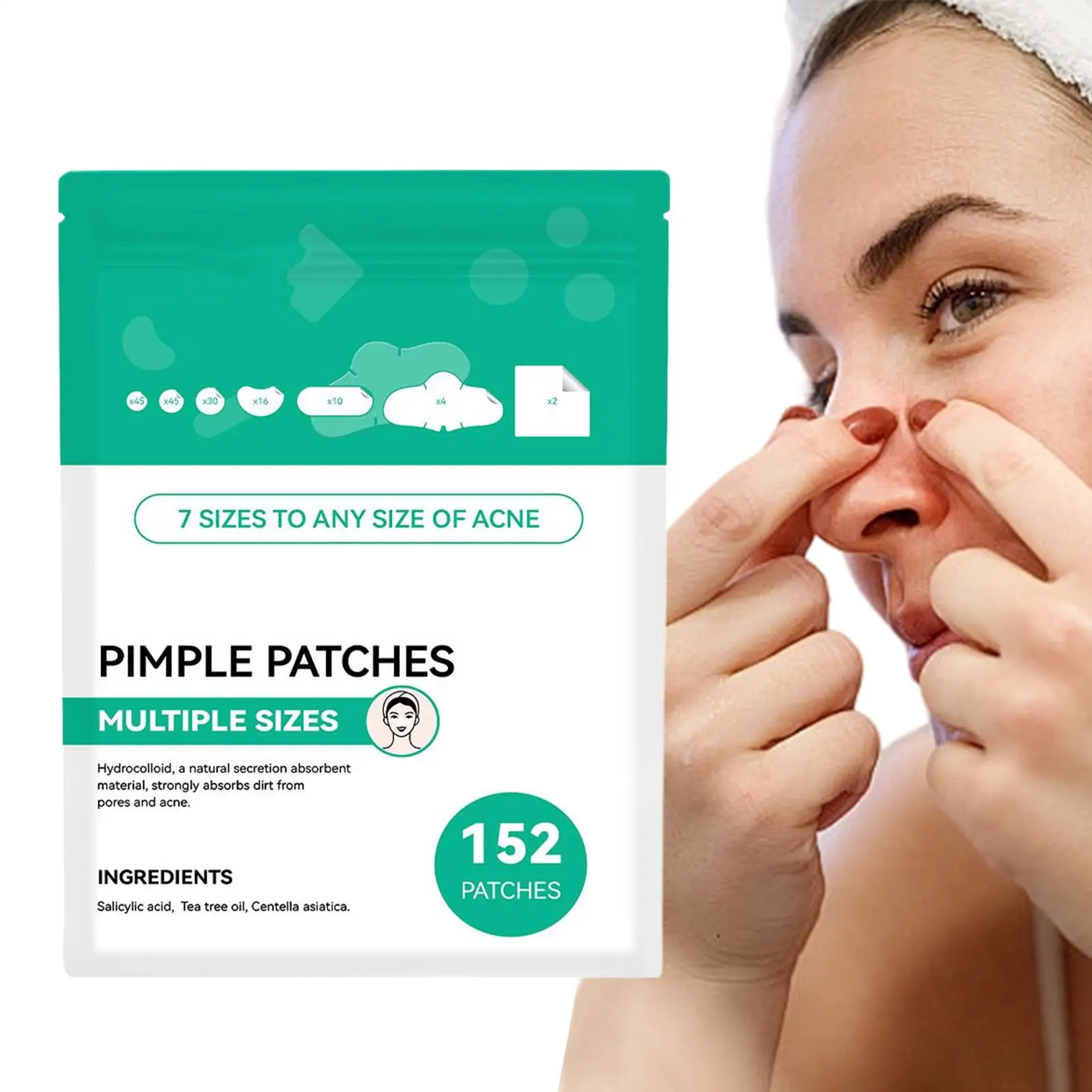 

152 patches Invisible Acne Pimple Patch Professional Face Skin Care Repair Acne Healing Absorbing Spot Sticker For Men Women