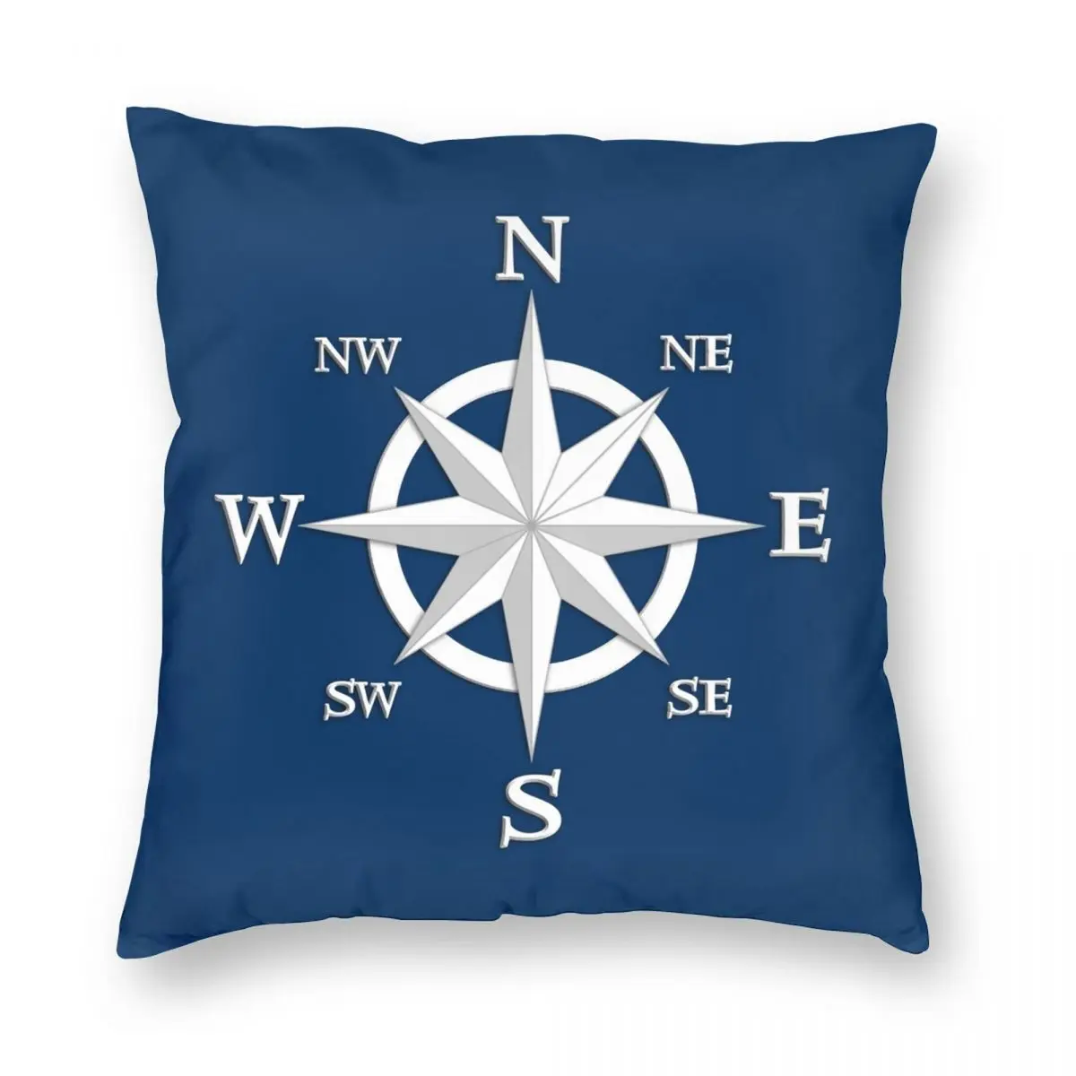 Eight Point Compass Rose Pillowcase Soft Polyester Cushion Cover Decorations Pillow Case Cover Seater Zippered 45*45cm