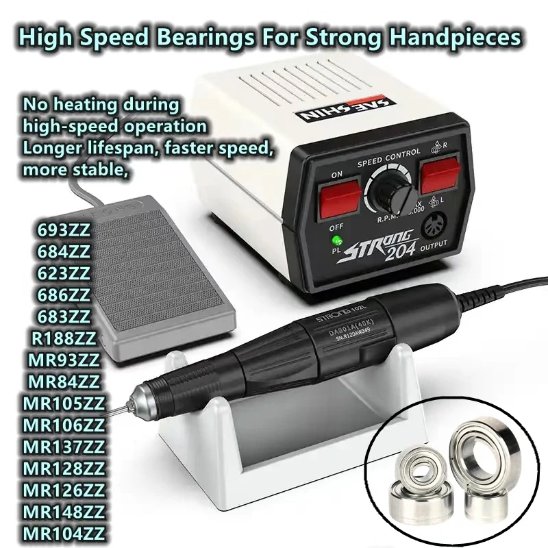 

10 шт. подшипники RainDew, замена прочных наконечников, сверло 693ZZ 684ZZ MR126ZZ MR148ZZ 623ZZ MR104ZZ MR105ZZ MR106ZZ MR137ZZ