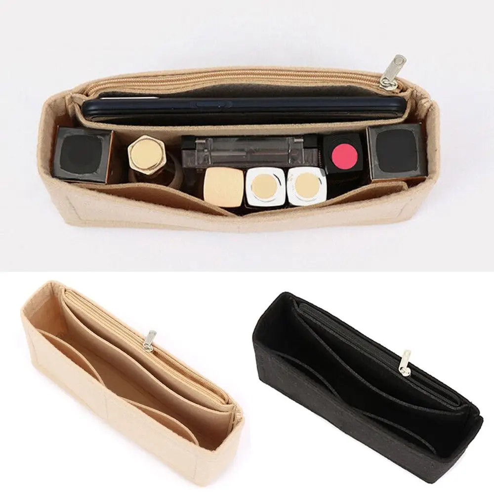 Confidential Organizer Travel Bag Insert Handbag Insert Bag Felt Insert Bag Inner Bag Purse Liner