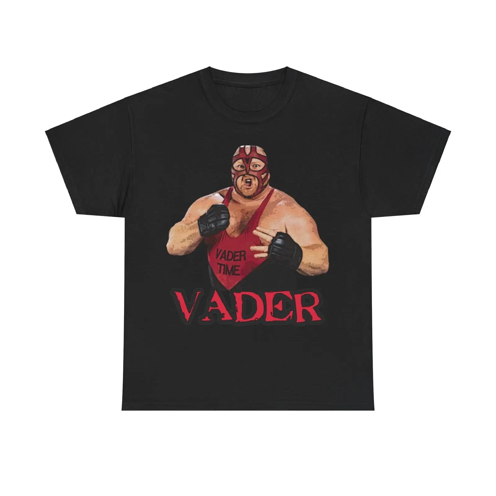 Vader It\'S Time Pro Wrestling T Shirt Wwe Aew Wwf Wcw Ecw Black S 2Xl