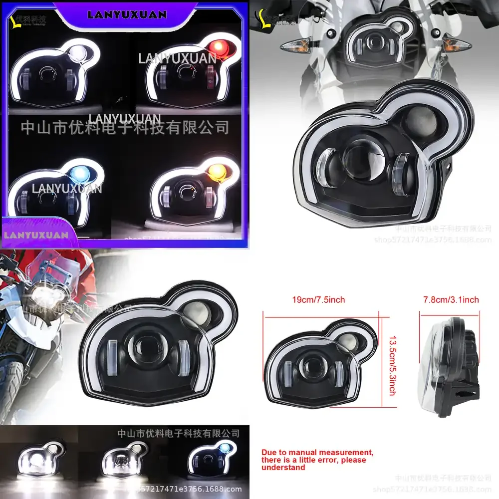 

Светодиодные фары 2026 для мотоциклов Moto G650GS Sertao R13 2011-2017 с эффектом «Дьявольский глаз»