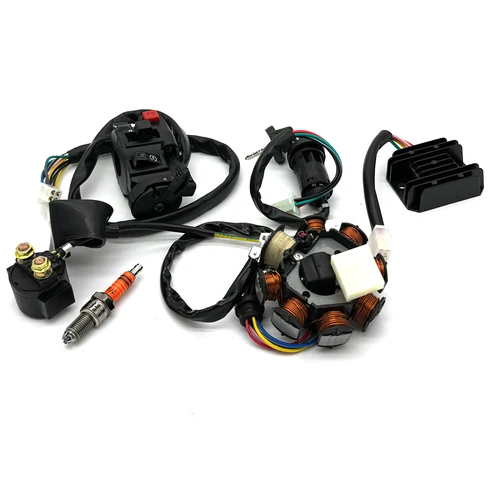 Imagen 2 del producto Arnés de cableado eléctrico CDI, bobina de estator para ATV Quad 4, cuatro ruedas, 150-250CC, Go Kart, Dirt Pit Bikes, 9 unidades por lote