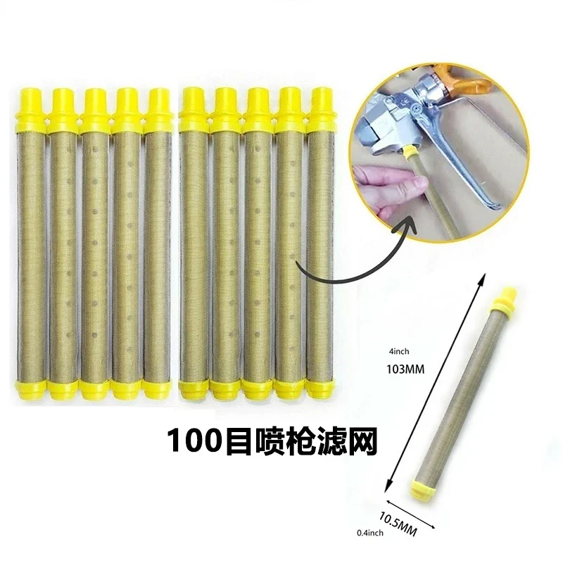 Imagem -03 - Pistola Filtro para Wagner Airless Pistolas de Pintura Substituição Mesh 89324 30 50 100 150 200 Mesh