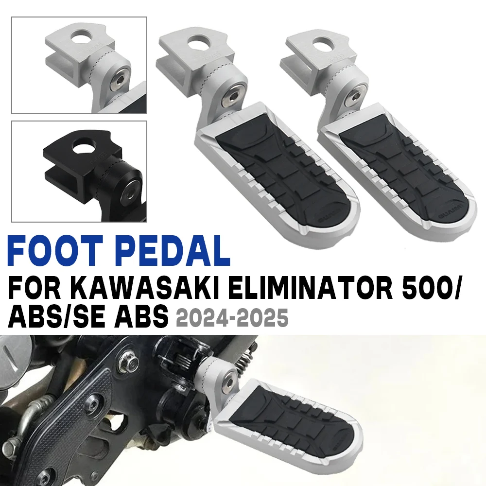 

Для Eliminator 500 мотоциклетная подставка для ног, подножки, педаль для Kawasaki Eliminator 500 SE, регулируемая противоскользящая подножка для гонщика из АБС-пластика