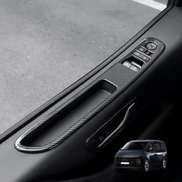 Para Hyundai Staria 2021-2026, Accesorios de Repuesto para el Interior del Automóvil, Cubierta de Botón de Ventana de Fibra de Carbono, Estilo Tuning, LHD