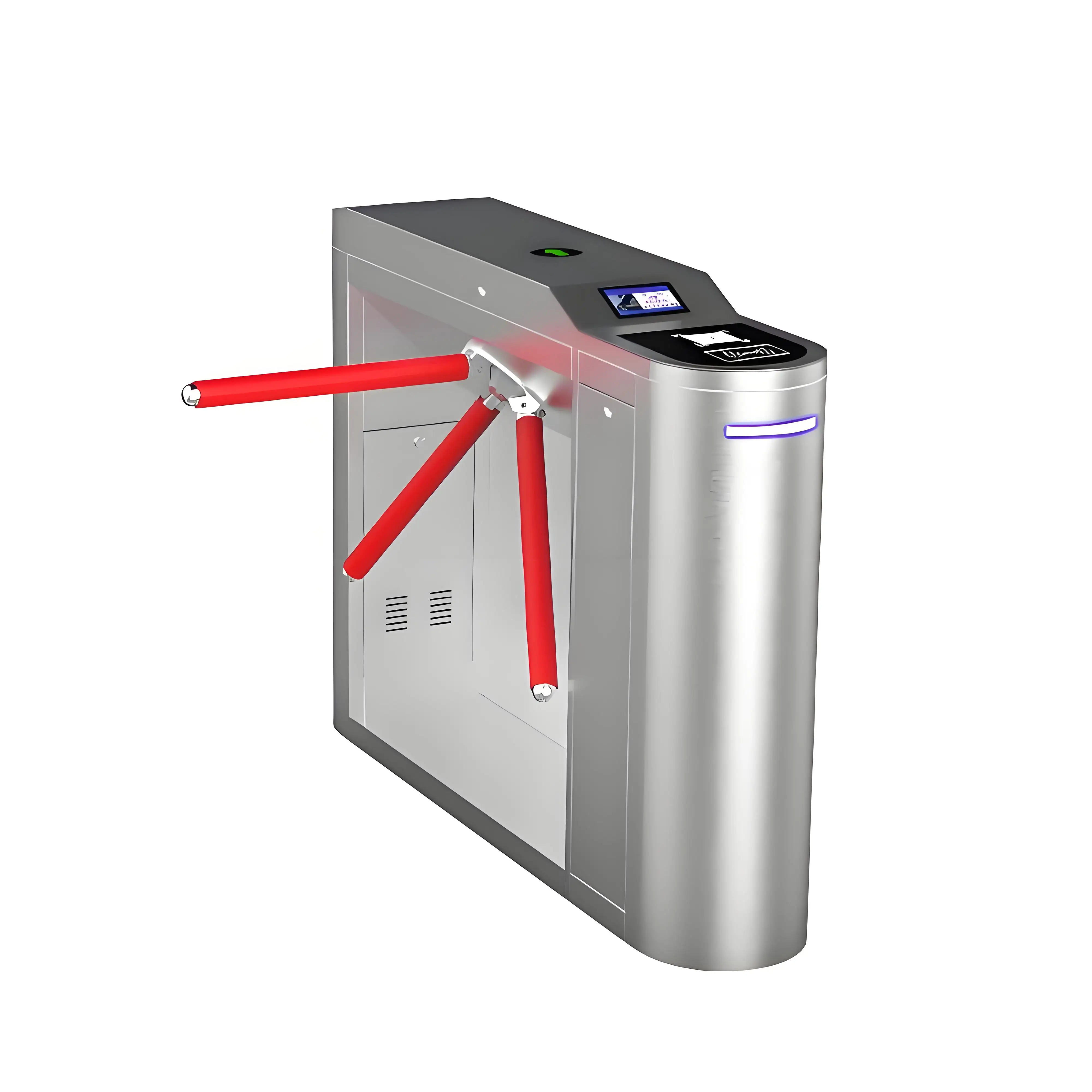 

Fast Delivery Stainless Steel Qr Code Scanner Turn Style Scenic Area Intelligent Ticket Checking Tripod Turnstile Gate