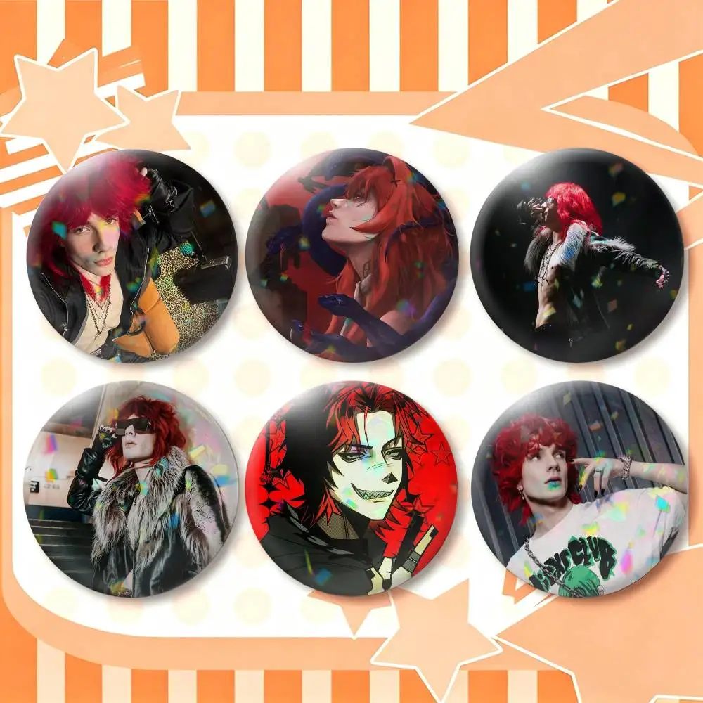 Asteria K-Kets4eki PARTY4LIFE  25 32 44 58 75mm Badges Personalized Round Brooches Pins Accessory Gift