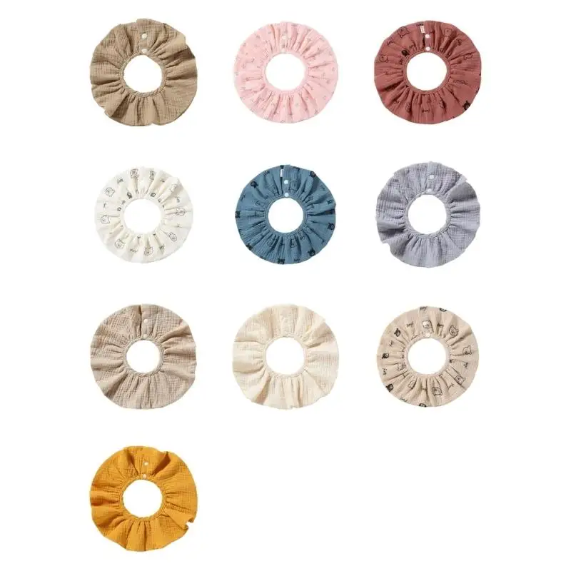 

U13F Practical Fedding Bib for Baby 4-layer Gauzes Drooling Bib Infants Saliva Towel Breathable Newborns Burping Cloth