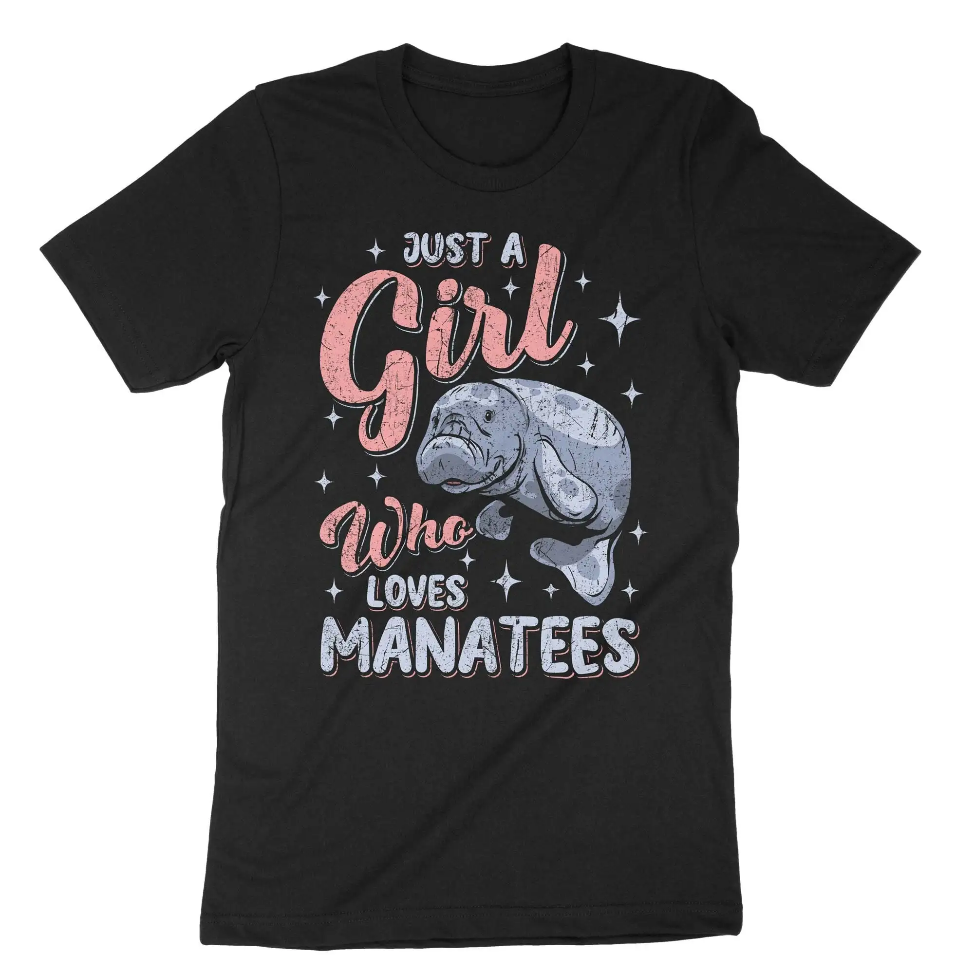 Just A Girl Who Loves Manatees Manatee T Shirt Lover Floaty Potato Sea Cow Animal