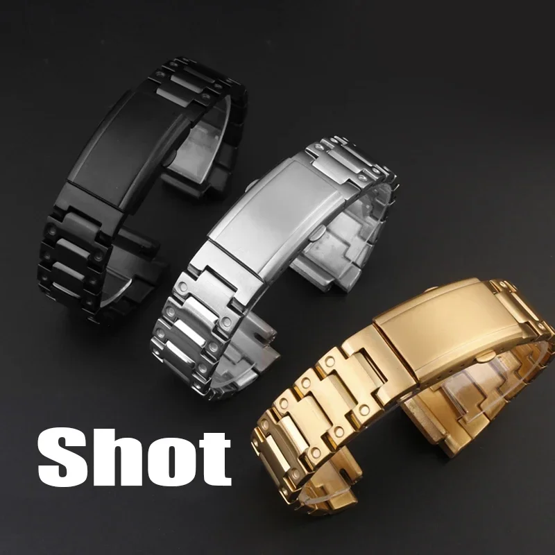 Watch Modification Accessories Stainless Steel Metal strap case For Casio G-SHOCK small block DW5600 GW-B5600 DW5610 Watch band