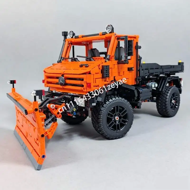 NEW 2789 PCS MOC Snow Plow Truck Model Creative Winter Utility Vehicle Building Blocks DIY Assembly Puzzle Educational Toy Gifts