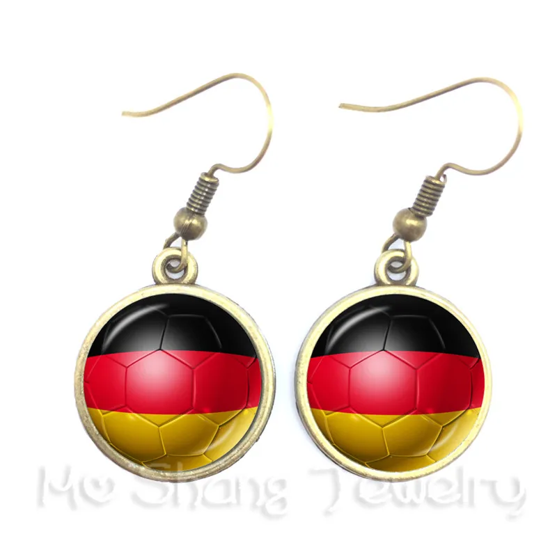 Panama/Australia/Egypt/Argentina/Russia/Germany National flag Base Ball Fans Sports Fans Lover Jewelry Titan Cup Earrings