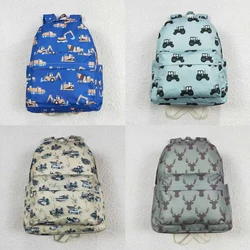 Wholesale Children Baby Boy Girl Backpack Deers Ducks Trucks Daypack Toddler Outdoor Portable Kids Boutique School Bags