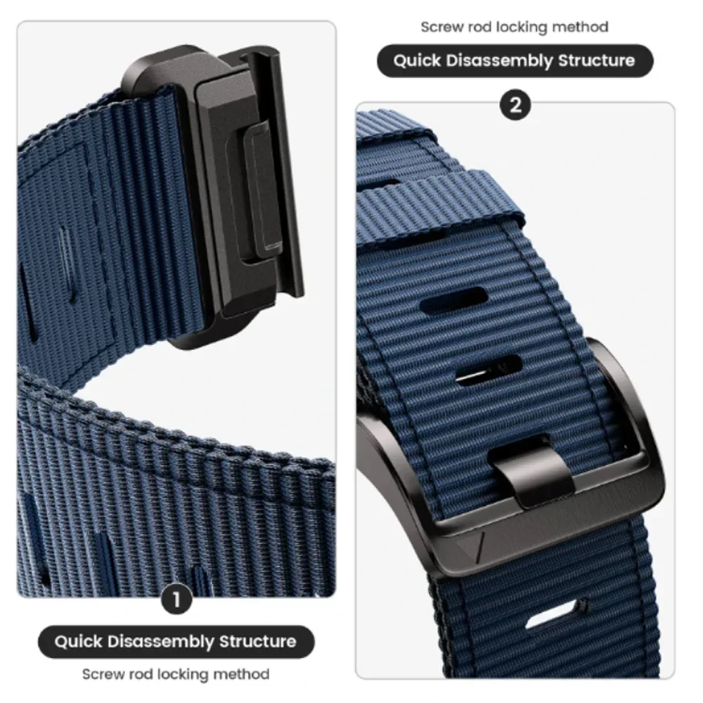 Garmin Forerunner 용 26 22mm 나일론 밴드 965 945 955 935 본능 2X 2 45mm S70 S62 S60 Fenix ​​7 7X 6X Pro Quickfit Strap Correa