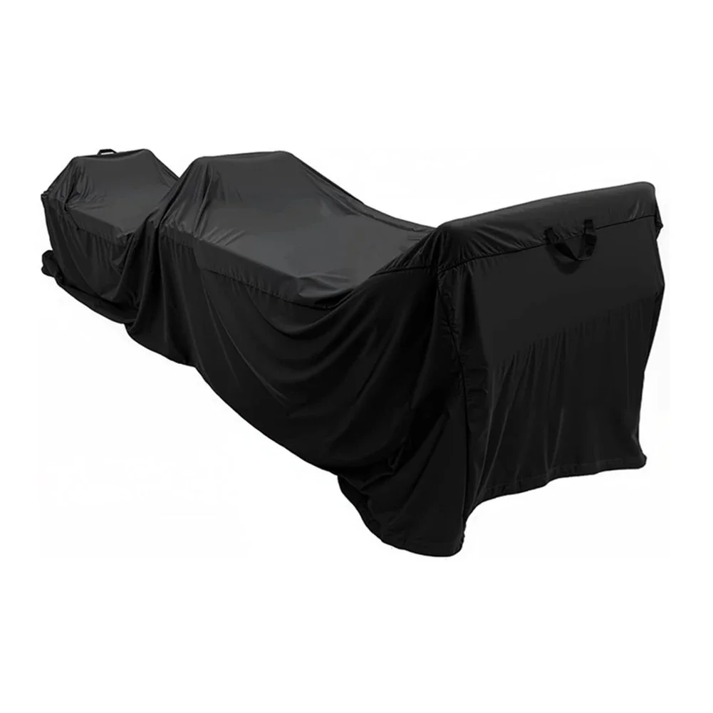 Cover For Pilates Reformers 240 X 78 X 56 Cm Black 420D Oxford Fabric With Stretchable Edge 2 Handles Drawstring Seal