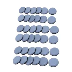 Deslizadores de patas de silla de alta resistencia, deslizadores de muebles, posavasos, almohadillas alfombradas para mesa, alfombra, silla, escritorio, 12 unidades