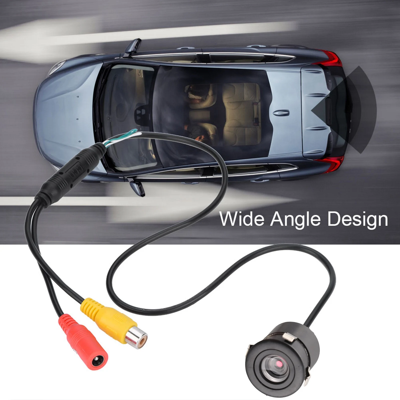 

170° Wide Angle Wired Waterproof Mini Color CCTV CCD Camera for Car IR cemera parking reverse backup camera wired cctv camera