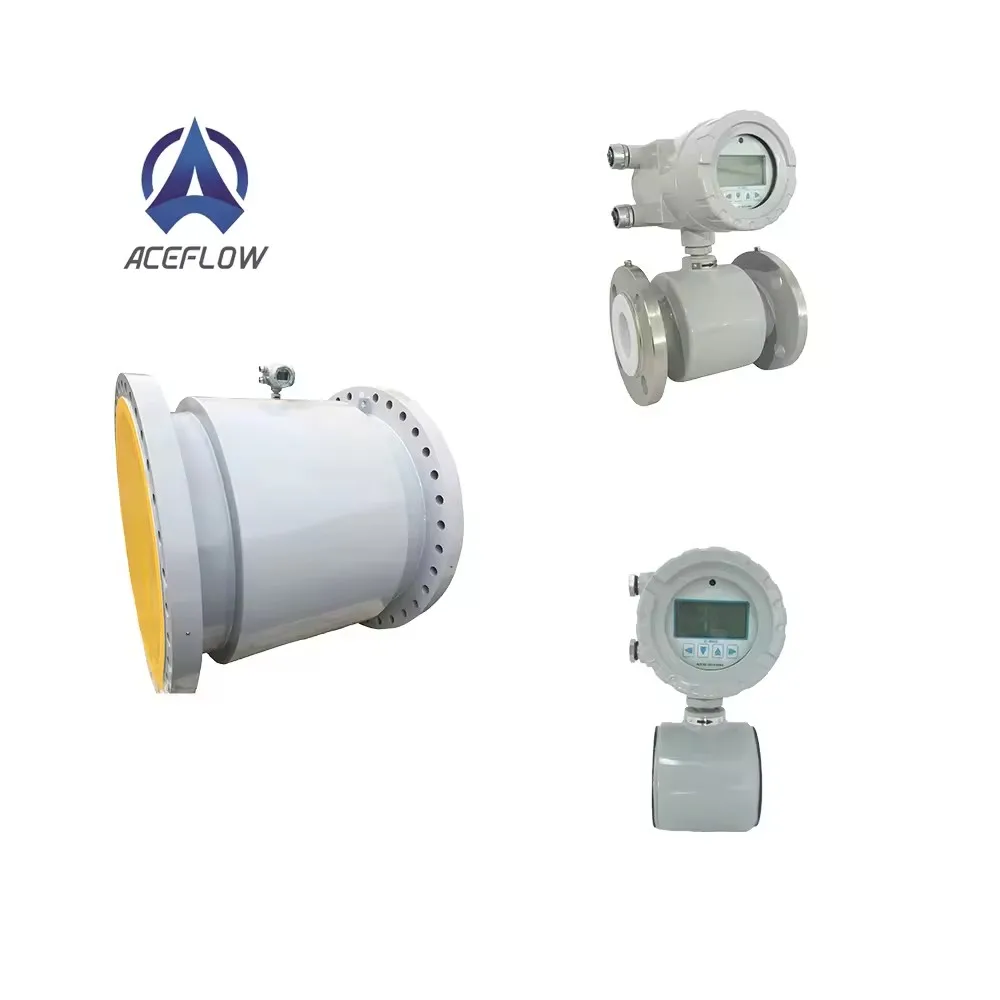 4-20MA Output Industrial Wastewater digital electromagnetic Flowmeter DN4-2000