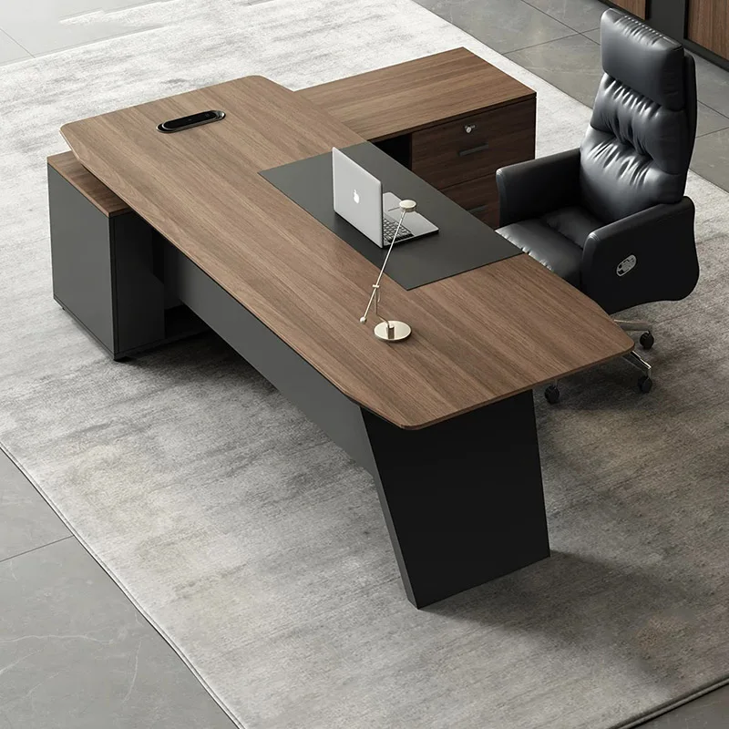Modern Luxury Office Desk Wooden Standing Executivecomputer Decoration Office Desk European Design Scrivania Salon Furniture