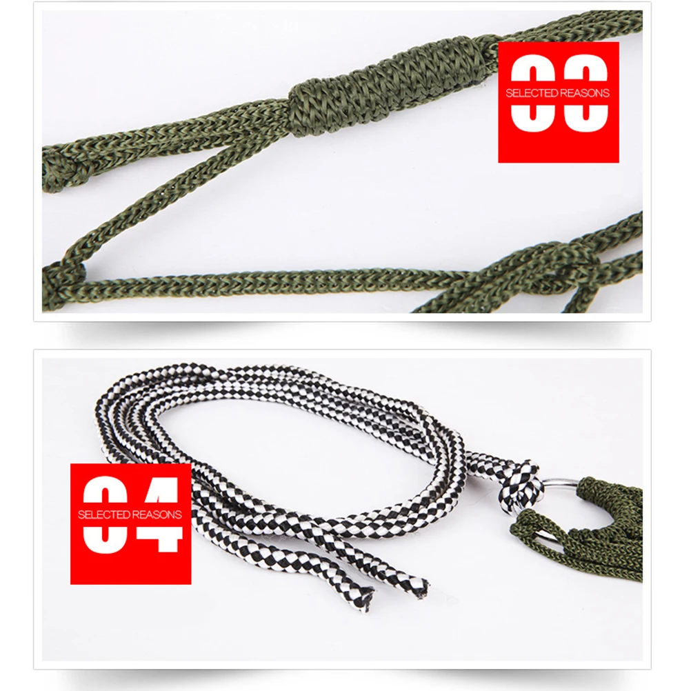 

1Pcs Nylon Mesh Hammock Thickened Mesh Bed Easy to Dry for Outdoor Sports Camping Hiking Rope Hammock