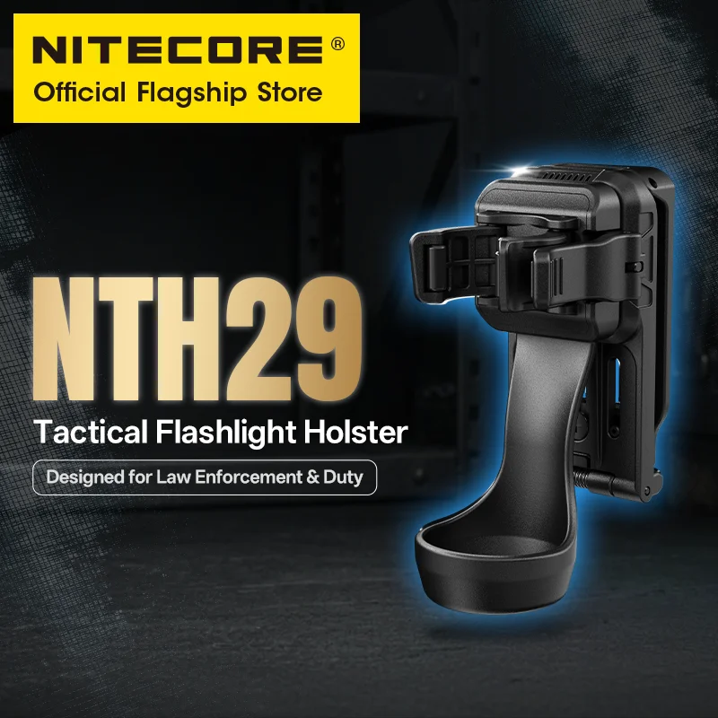NITECORE NTH29 Tactical Flashlight Holster Torch Light Mount For P27iX P20iX P23i P20i UV Law Enforcement Duty