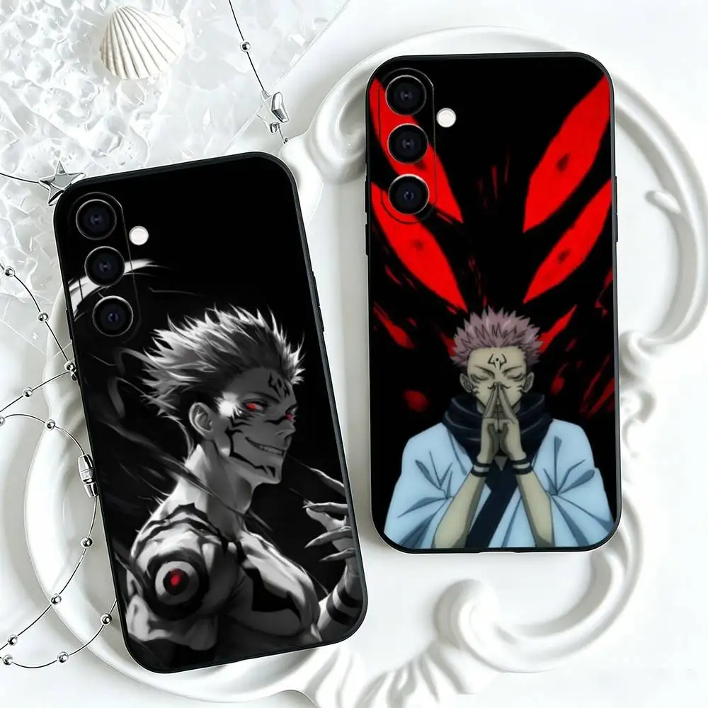 Jujutsus Kaisens Sukuna  Phone Case Black Silicone Soft For Samsung Galaxy A73,A72,A71,A70,A53,A52,A51