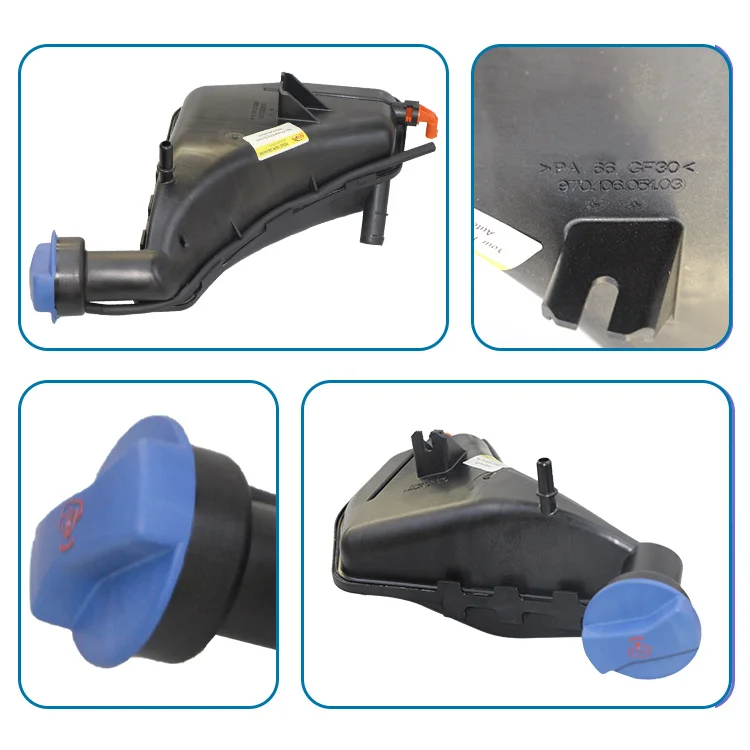 SENP Radiator Engine Coolant Expansion Water Tank for Porsche Panamera 97010615103 Plastic Material