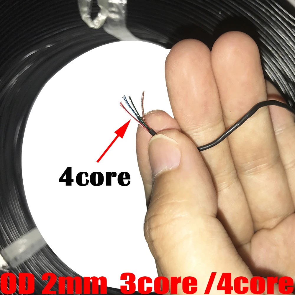 

Enamelled Wire DIY Headphone Wire OD 2mm Ultra-soft Enameled Cable Insulated Wire Line 3pin 4pin Varinshed Wire Signal Cable