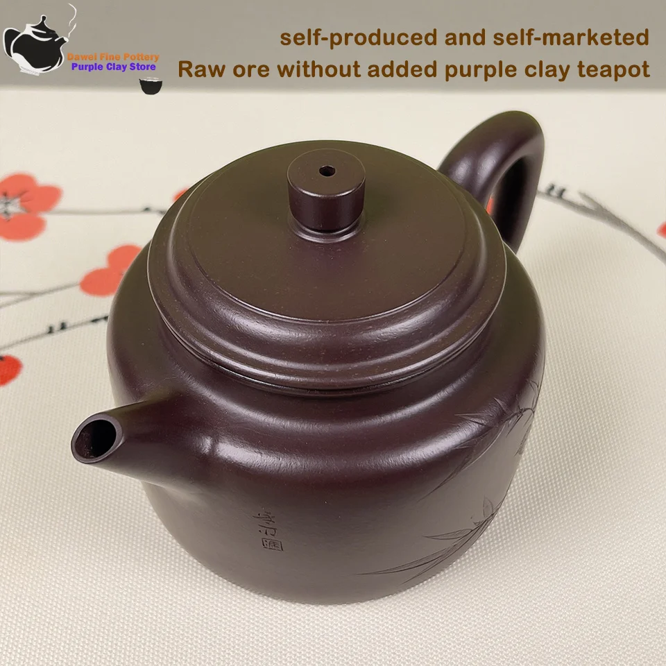 

Handmade Zisha Clay Teapot, Chinese Traditional Yixing Purple Sand Tea Pot, purple sand tea maker, kung fu tea set gift teapot ﻿