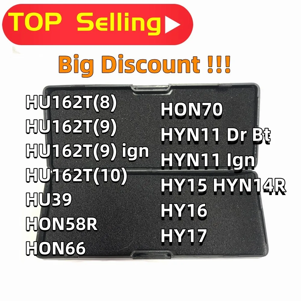 Lishi 2 w 1 narzędzie HU162T(8) HU162T(9) HU162T(10) HU39 HON58R HON66 HON70 HYN11 HY15 HYN14R HY16 HY17 HYN11ign najlepiej sprzedający się typ