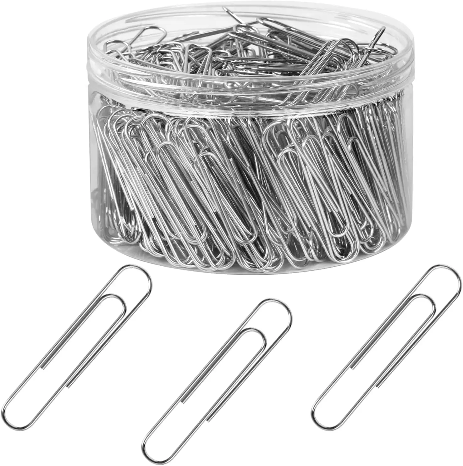 

280 Pcs 2-Inch Jumbo Paper Clips, Silver Stainless Steel for Office & School Supplies