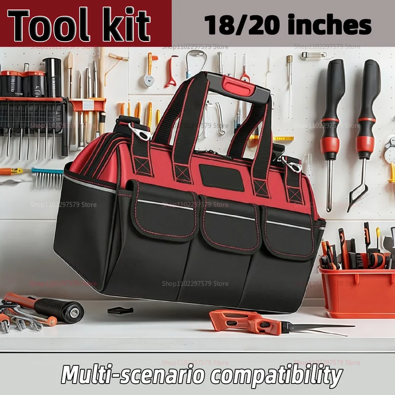 1680D أكسفورد أداة حقيبة مقاوم للماء كهربائي وجع حقيبة للتخزين الثقيلة المحمولة المنظم DIY بها بنفسك والعمل المهني