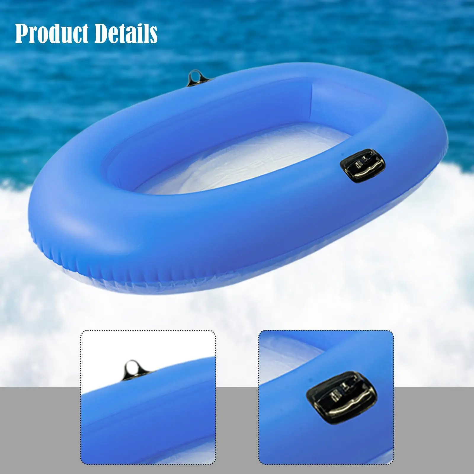 Inflatable Pool Raft with Handles Water Toy Portable Practical Pools Raft Toy Pool Float for Traveling Party Summer Lake Holiday