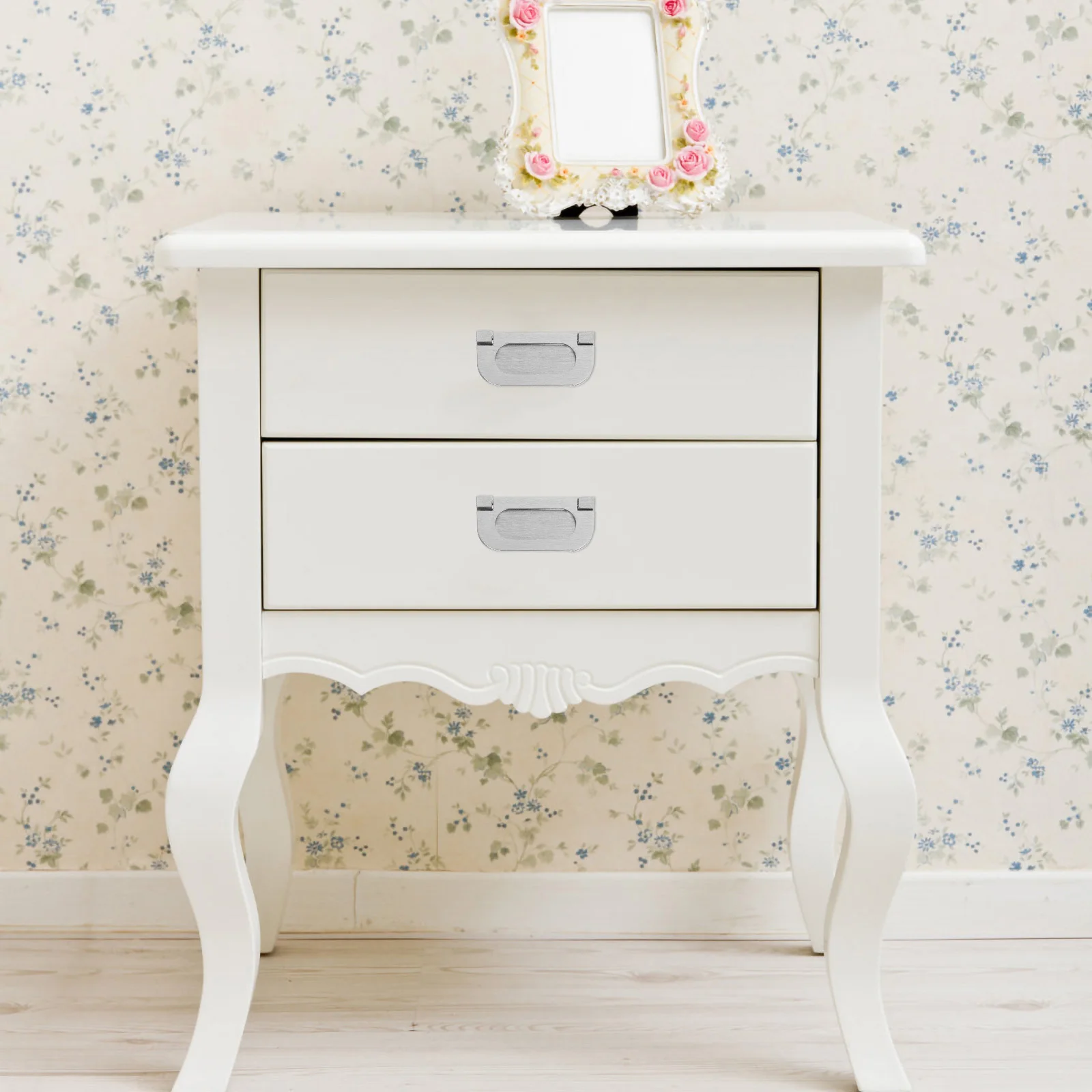 มือจับแบบซ่อน 2 ชุด ทำจากโลหะผสมสังกะสี สำหรับตู้ ประตู ลิ้นชัก ห้องครัว ห้องน้ำ ตู้เสื้อผ้า เฟอร์นิเจอร์