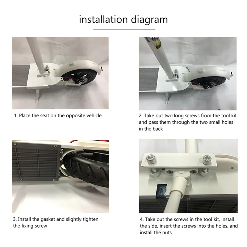 

Electric Scooter Seat Adjustable Saddle Set Shockproof Bike Seat Cushion Can Be Raised Lowered For Xiaomi M365/Pro Parts Black