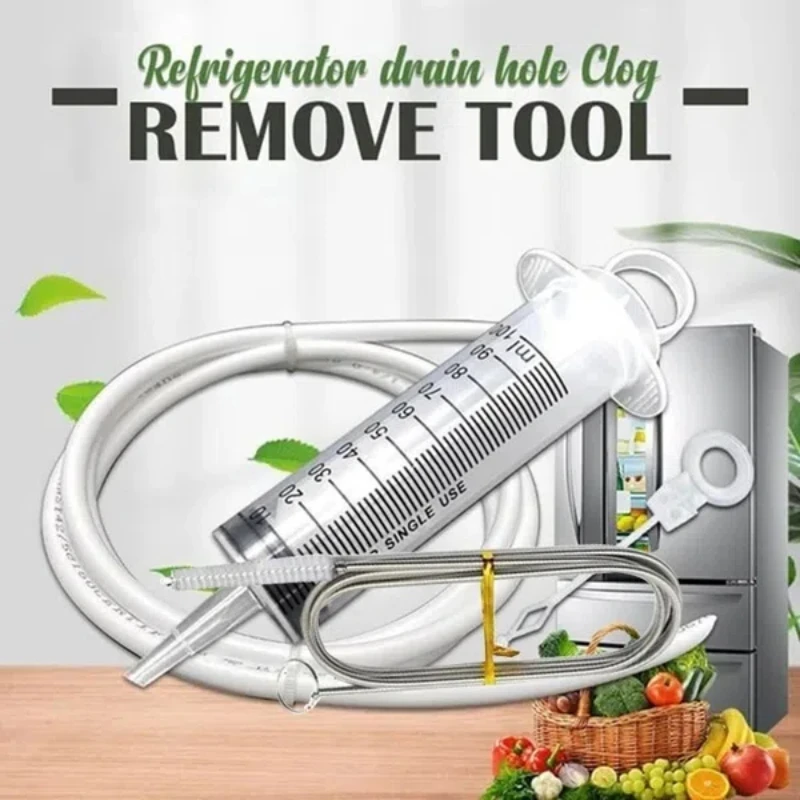 Refrigerator Fridge Drain Hole Remover Cleaning Tool Kit Drain hole dredge Fridge Drain Hole Remover