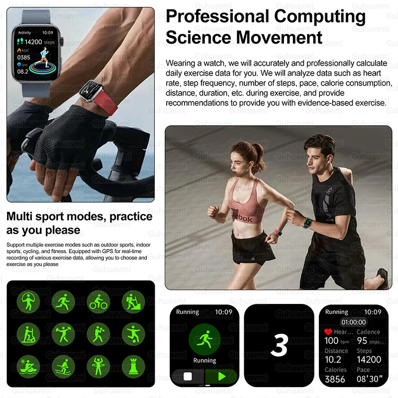 2025 새로운 NFC Smat 시계 여성 1.85 인치 혈압 심박수 블루투스 통화 여성 건강 Smarwatches Ladies For HUAWEI IOS