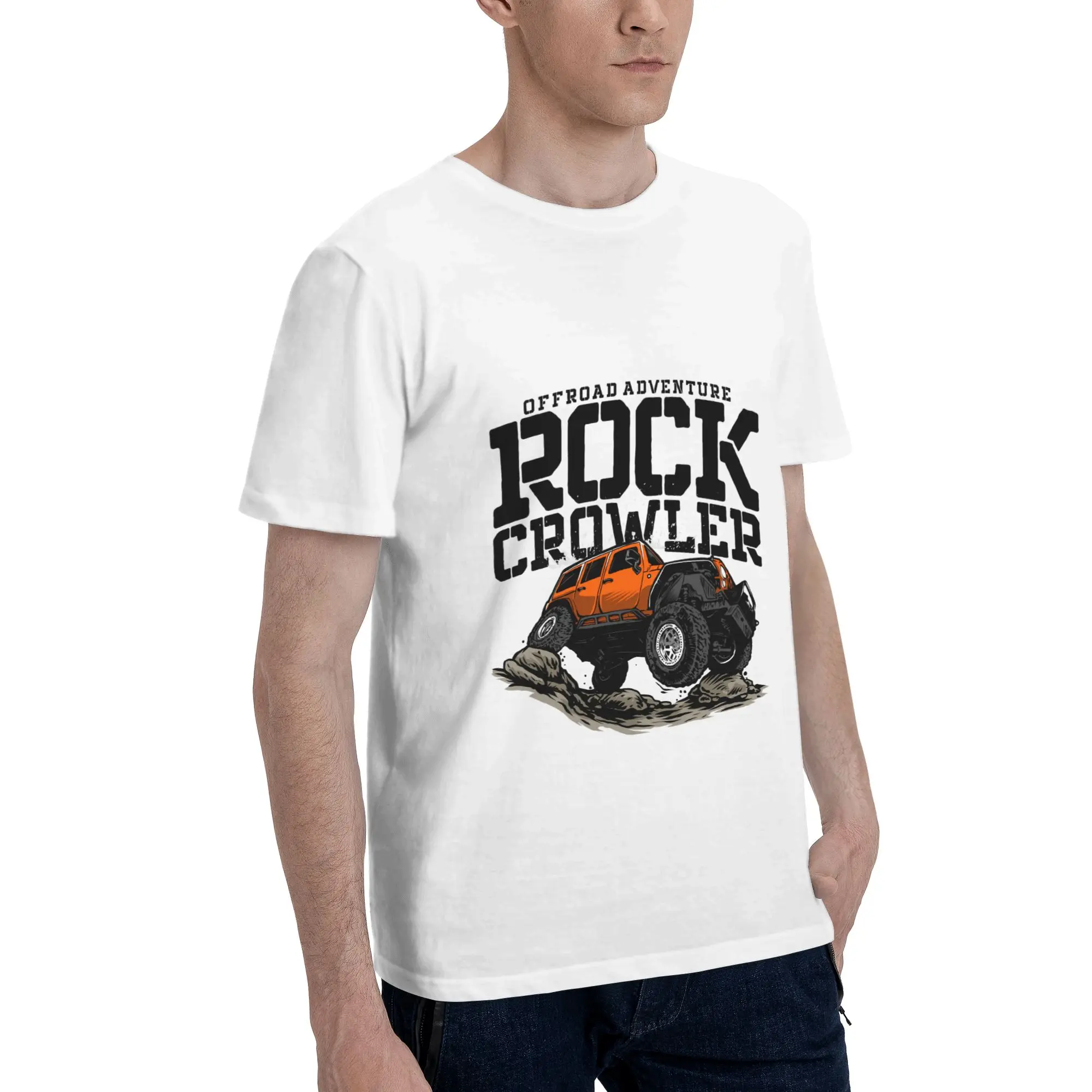Rock Crawler Offroad Print Men's T-Shirt Clothes  Novelty Tees Short Sleeve fugees Cotton