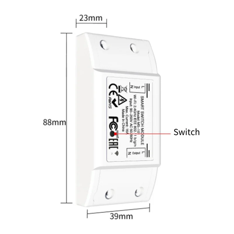 N93R 16A Bluetooth Smart Switch With 1 Group Panel Remote Control Industrial-Grade Switch Tuya Smart Home Relay Breaker