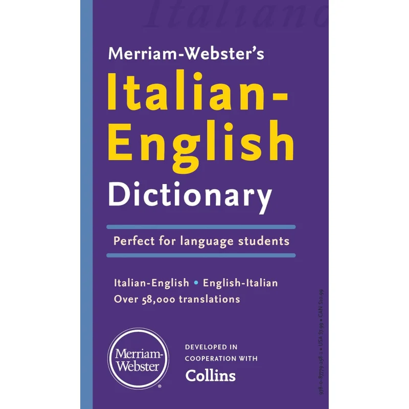

MerriamWebsters ItalianEnglish Dictionary MerriamWebster MerriamWebster 9780877792581 Book
