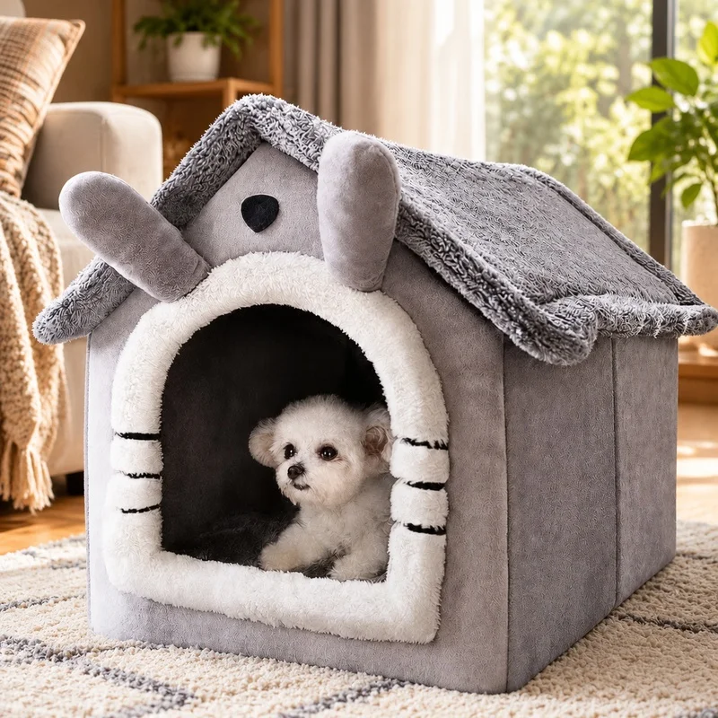 All-Season All-Season Soft Cushion Pet Tent for Indoor Dogs and Cats, Easy-Clean Cozy Bed - Aliexpress Deal
