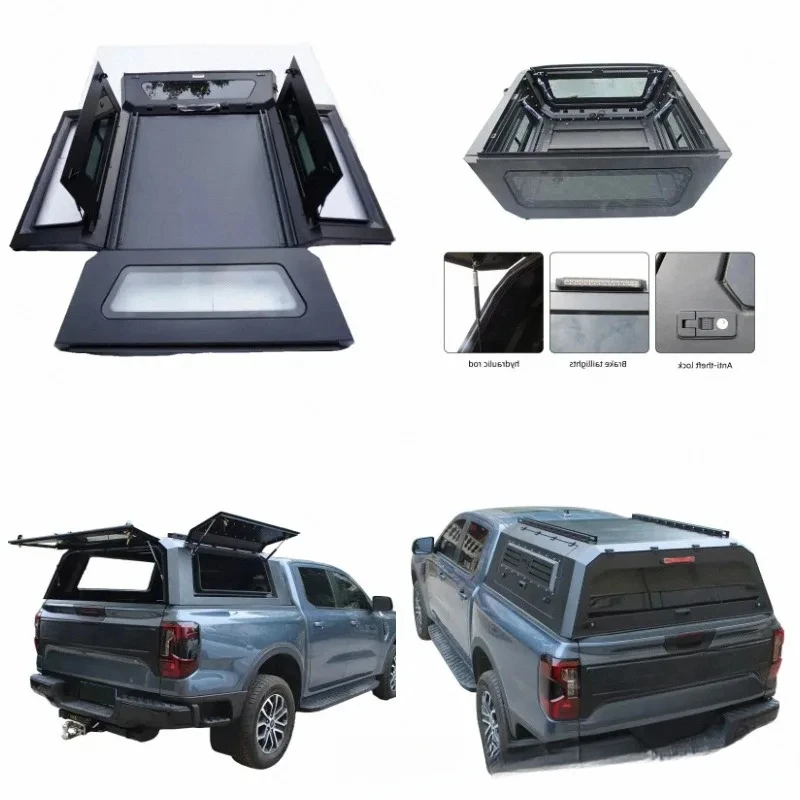 Trunk Hard Top Shell Aluminium Canopy Truck Topper Bed Cap Hardtop Camper Hilux For Tacoma Ram Amarok Tundra F0 Fold