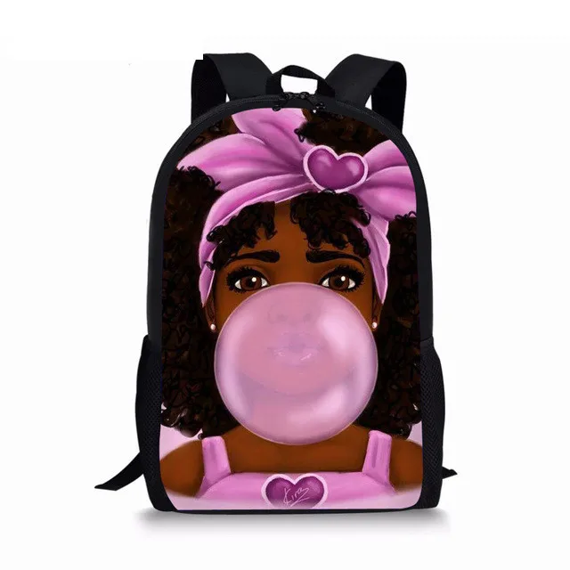 Bolsas de libros mágicos para niñas Afro negras, mochila escolar africana para niños de primaria, mochilas multiusos con estilo americano