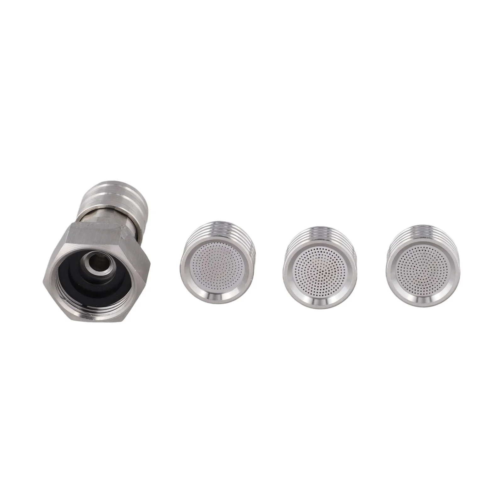 Stainless Steel Pressure Washer Shower Nozzle Adapter with 14 Inch Connector for Car Washing and Furniture Cleaning