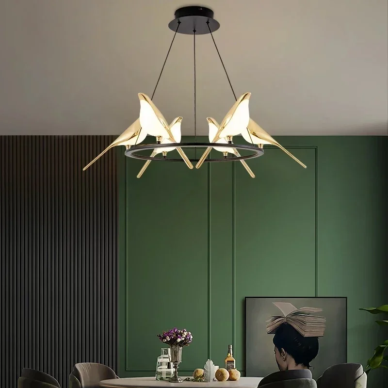 Imagem -02 - Magpie-nordic Minimalista Art Design Lustre Lâmpada de Parede Criativa Floor Light Varanda e Sala de Estar Quarto e Cabeceira Table Lights