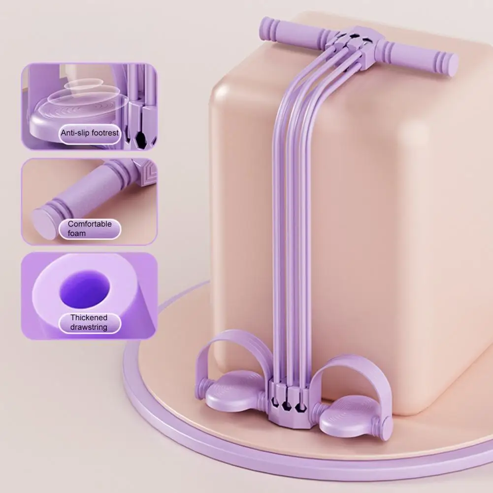 

6-трубный съемник лодыжки с педалью, эспандер с ручкой, эластичная веревка для йоги, натяжитель педали, тренажер, оборудование для тренировок