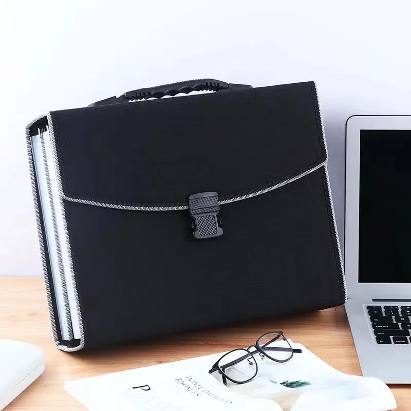 High Capacity 26-layer Document Bag Organ bag A4 Portable Test Paper Folder Storage Box Information Booklet folder for document