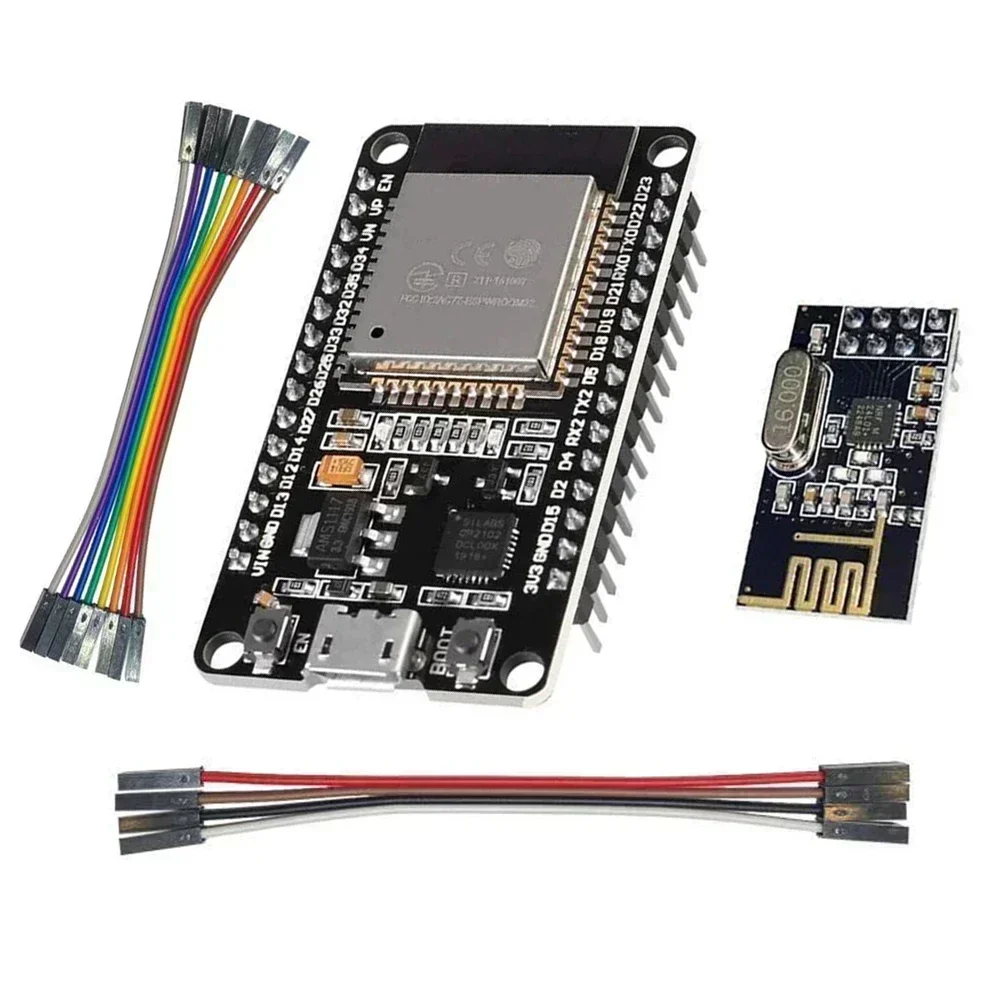فتح DTU لتقوم بها بنفسك عدة ESP32 + NRF24L01 + كابل ل HM1200 HM1500 TSun 350 TSun 400 استهلاك منخفض للغاية للطاقة